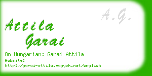 attila garai business card